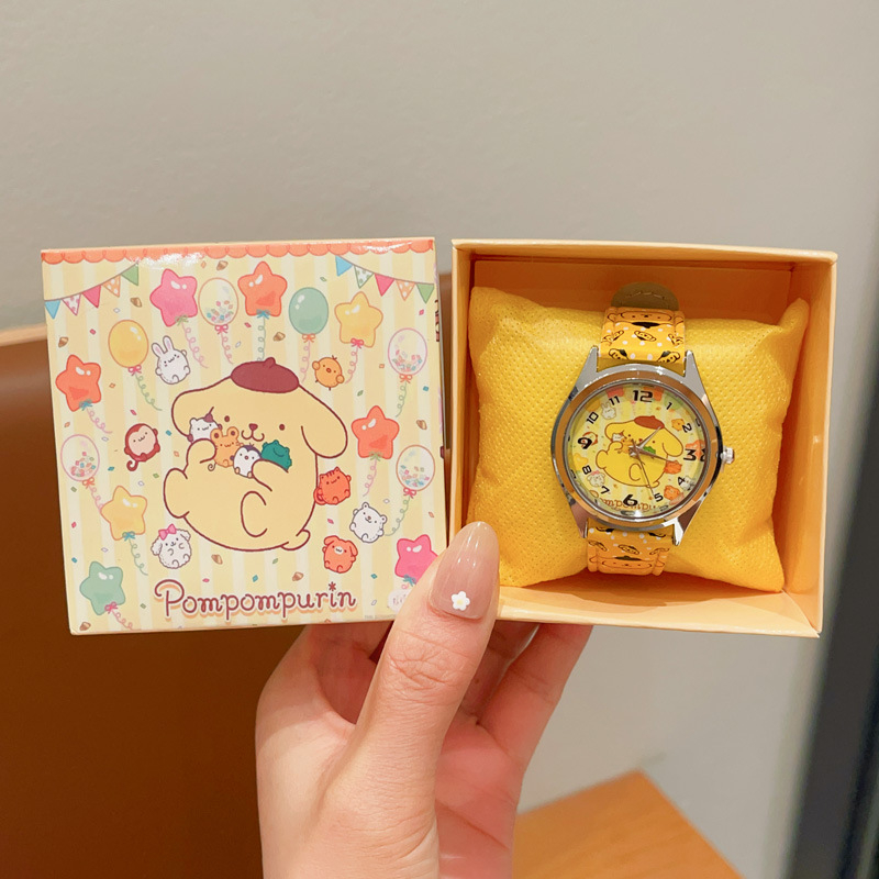 Sanrio bērnu dekoratīvais pulkstenis multfilmu elektroniskais pulkstenis zēniem un meitenēm. Laiks sūtīt dāvanas mazām meitenēm. Studentu aksesuāri.