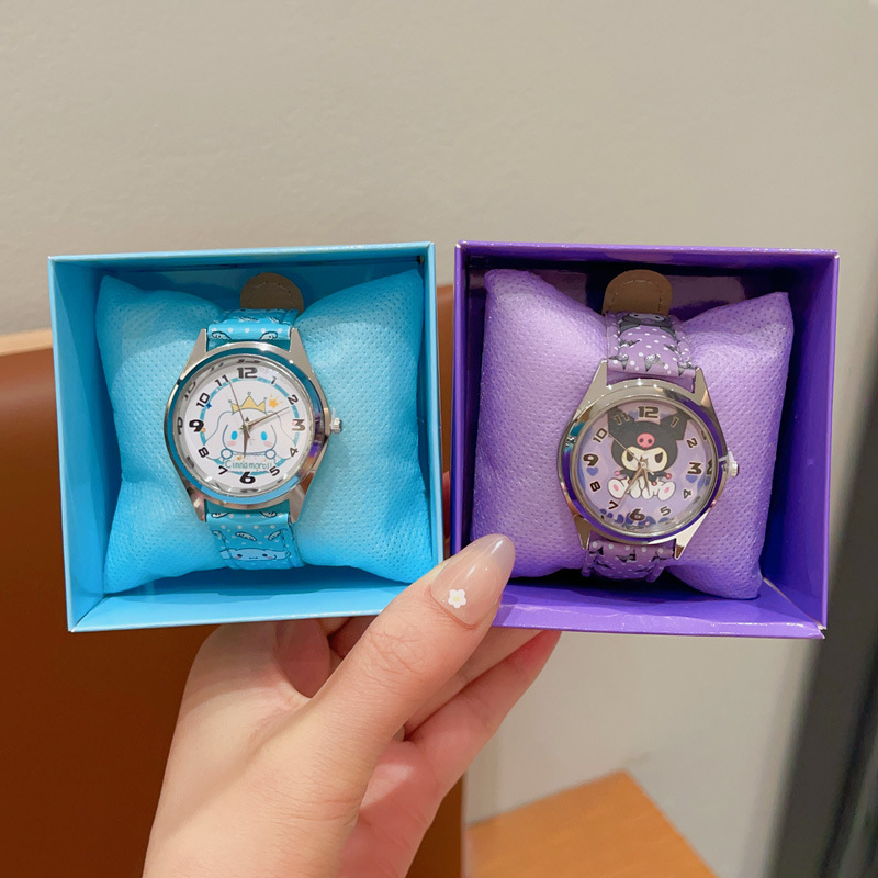 Sanrio bērnu dekoratīvais pulkstenis multfilmu elektroniskais pulkstenis zēniem un meitenēm. Laiks sūtīt dāvanas mazām meitenēm. Studentu aksesuāri.