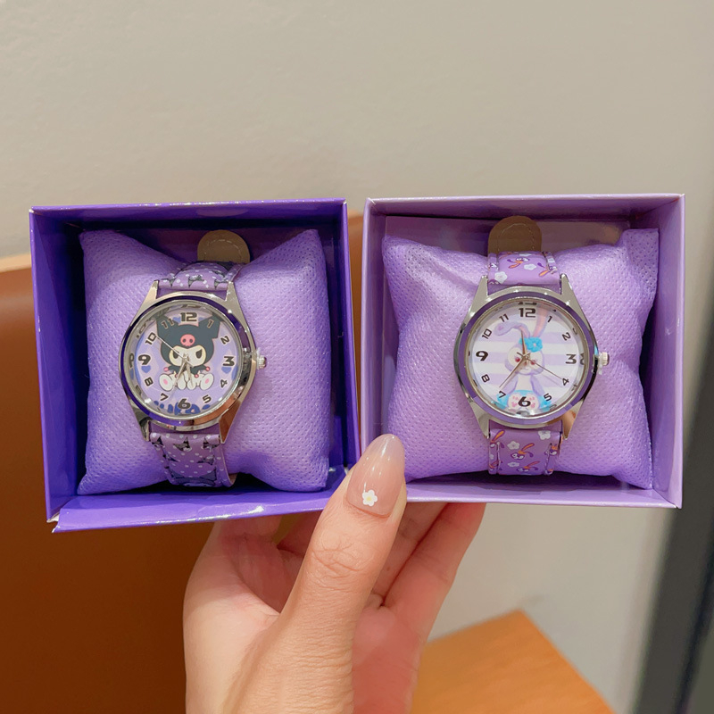 Sanrio bērnu dekoratīvais pulkstenis multfilmu elektroniskais pulkstenis zēniem un meitenēm. Laiks sūtīt dāvanas mazām meitenēm. Studentu aksesuāri.