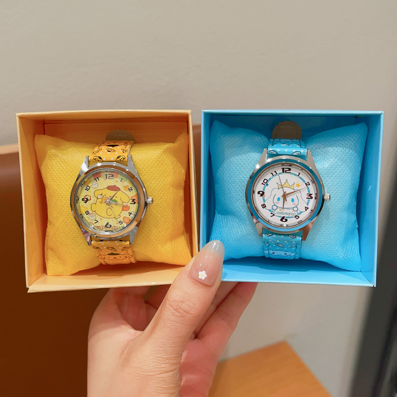 Sanrio bērnu dekoratīvais pulkstenis multfilmu elektroniskais pulkstenis zēniem un meitenēm. Laiks sūtīt dāvanas mazām meitenēm. Studentu aksesuāri.