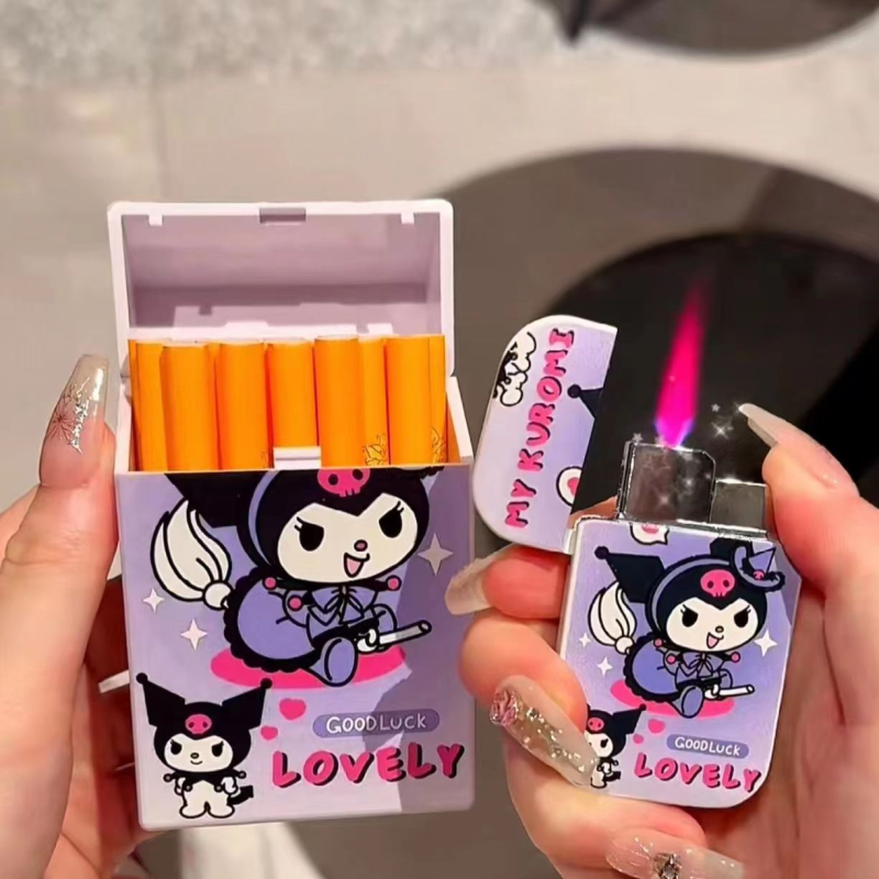 Internetikuulsuste sama koomiksiga coolomi täispuhutav tulemasin sigaretikarp 20 tükki paks terve pakend roosa leek tuulekindel kingitus tüdruksõpradele