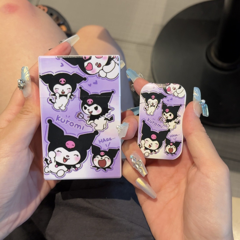 Internetikuulsuste sama koomiksiga coolomi täispuhutav tulemasin sigaretikarp 20 tükki paks terve pakend roosa leek tuulekindel kingitus tüdruksõpradele