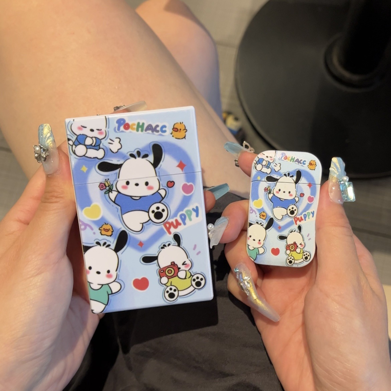 Internetikuulsuste sama koomiksiga coolomi täispuhutav tulemasin sigaretikarp 20 tükki paks terve pakend roosa leek tuulekindel kingitus tüdruksõpradele