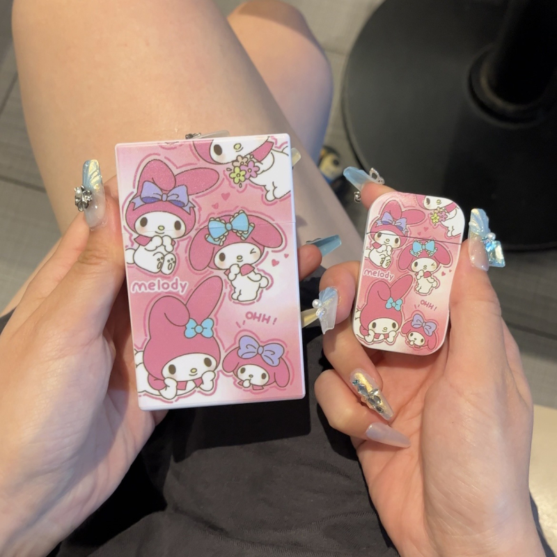 Internetikuulsuste sama koomiksiga coolomi täispuhutav tulemasin sigaretikarp 20 tükki paks terve pakend roosa leek tuulekindel kingitus tüdruksõpradele