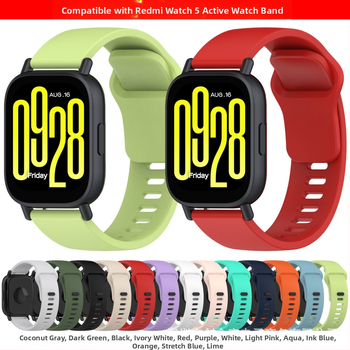 Redmi Watch5Active silikona siksniņai, Redmi watch5 Lite, Redmi 5 Youth Edition aprocei