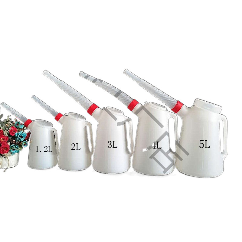 Paksendatud õlikann 4S töökoja autode ja laevade määrdeõli plastist pika otsikuga õlikann õlikann skaala ja kaanega õlihaaratsiga