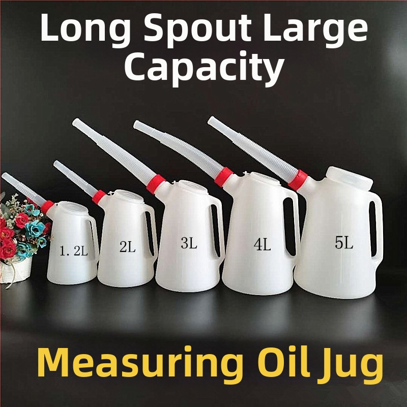 Paksendatud õlikann 4S töökoja autode ja laevade määrdeõli plastist pika otsikuga õlikann õlikann skaala ja kaanega õlihaaratsiga