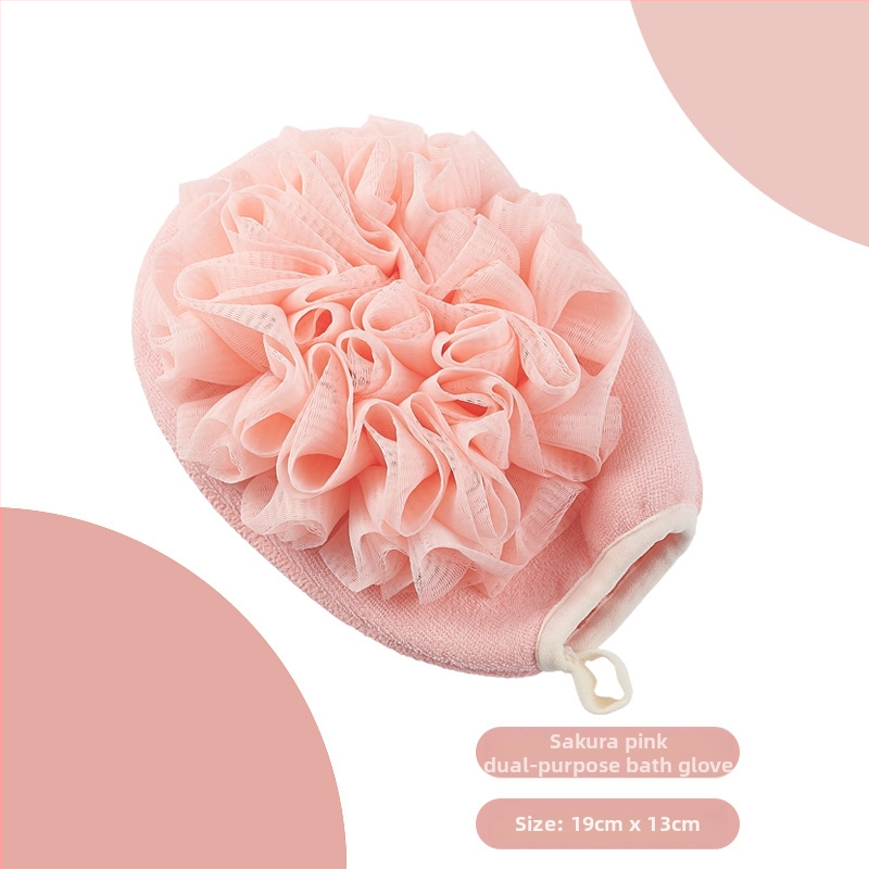 ♤ Hulgimüük kaheotstarbeline vannirätik kaks-ühes mittekahjustav nahavannirätik peene liivaga pehme vannikinnas seljale hõõrumiseks