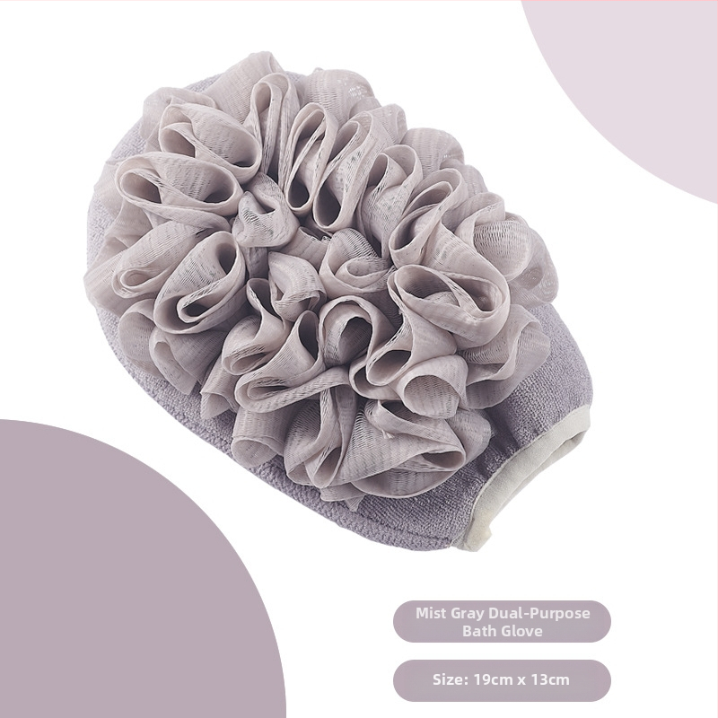 ♤ Hulgimüük kaheotstarbeline vannirätik kaks-ühes mittekahjustav nahavannirätik peene liivaga pehme vannikinnas seljale hõõrumiseks