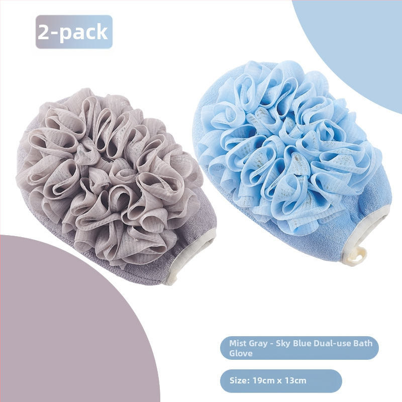 ♤ Hulgimüük kaheotstarbeline vannirätik kaks-ühes mittekahjustav nahavannirätik peene liivaga pehme vannikinnas seljale hõõrumiseks