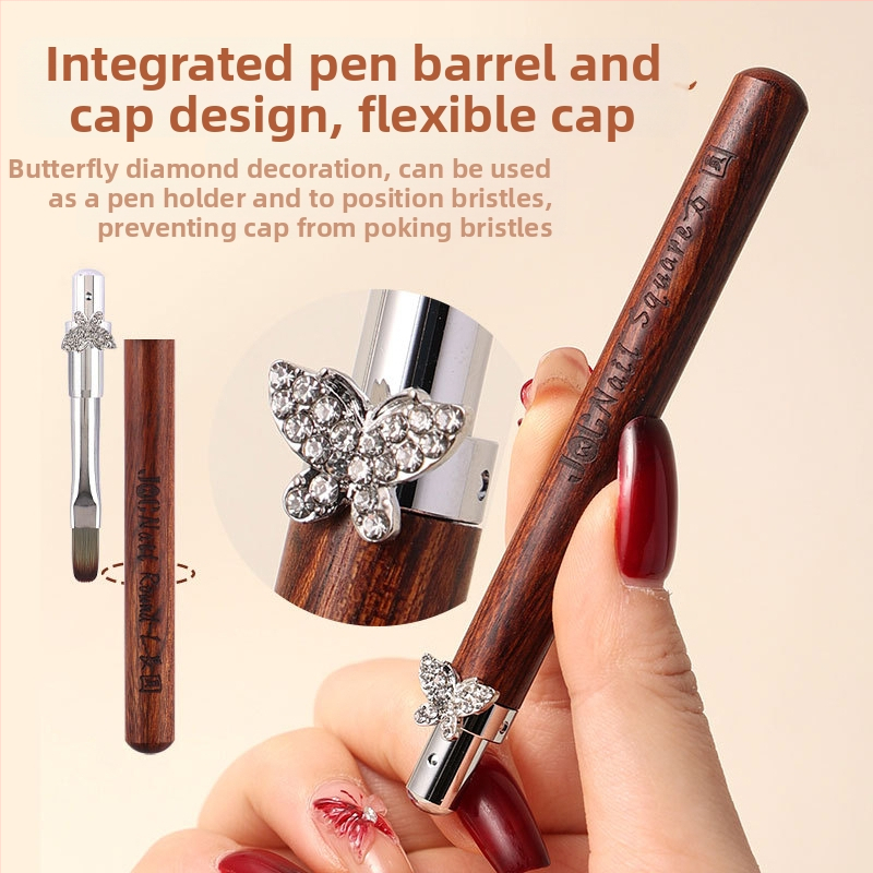 Kardamono žvaigždės formos drugelio nagų dailės teptukų rinkinys, dideli ir maži apvalūs fototerapijos teptukai, specialūs teptukai gėlių dažymui, linijų piešimui, gradientui, universalus rašiklis