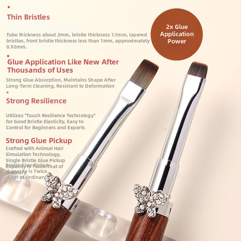 Kardamono žvaigždės formos drugelio nagų dailės teptukų rinkinys, dideli ir maži apvalūs fototerapijos teptukai, specialūs teptukai gėlių dažymui, linijų piešimui, gradientui, universalus rašiklis