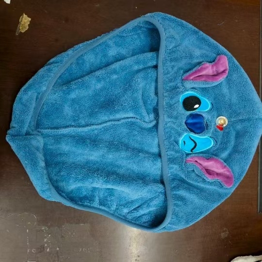 Uus bambusest sametist lainelise servaga ühekihiline korallist sametist dušimüts, pehme imav turban, täiskasvanutele mõeldud majapidamiskommivärvi dušimüts