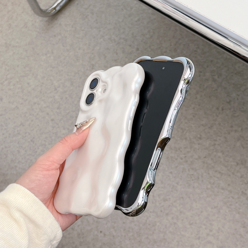 Nišas augstas kvalitātes galvanizēts apvalks iPhone16pro max mobilā tālruņa apvalkam Apple 15 new 14/13 creative