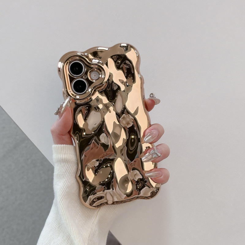 Nišas augstas kvalitātes galvanizēts apvalks iPhone16pro max mobilā tālruņa apvalkam Apple 15 new 14/13 creative