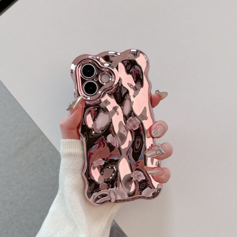 Nišas augstas kvalitātes galvanizēts apvalks iPhone16pro max mobilā tālruņa apvalkam Apple 15 new 14/13 creative