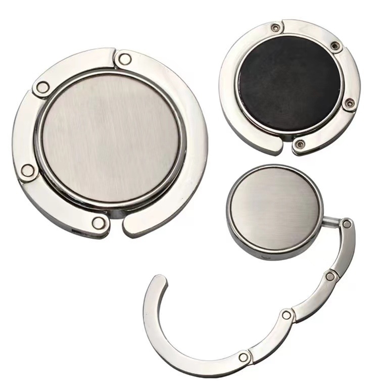 E-kaubanduse eksport Uute vidinate värvitud õlivärviga neljaleheline ristik ristik ümmargune brändi käekott konksuga käekoti rippuv