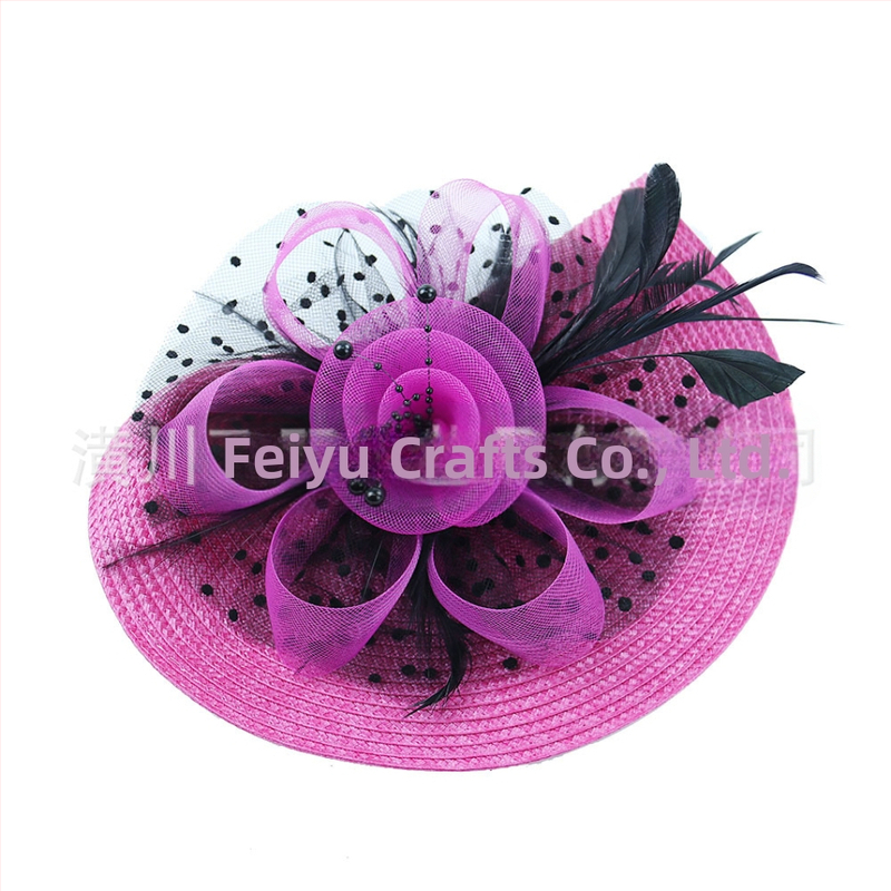 Populaarsed Amazoni väikesed mütsid, Euroopa ja Ameerika pruudi peakatted, Halloweeni võrgusilma sulgedest juuste aksessuaarid, džokiklubi müts