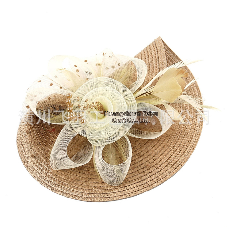 Populaarsed Amazoni väikesed mütsid, Euroopa ja Ameerika pruudi peakatted, Halloweeni võrgusilma sulgedest juuste aksessuaarid, džokiklubi müts