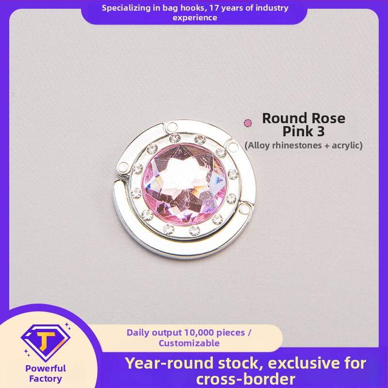 Ümmargune akrüülkonks, õpilaslaua külgkonks, kristallkoti riidepuu, kokkupandav kotikonks, sulamist, moodne ja lihtne