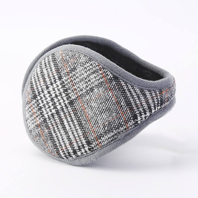 Vyriškos žieminės šiltos ausinės, languotos, pliušinės, naujos, šiltos, PU odos, tarpvalstybinės