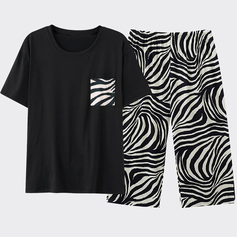 2025. aasta uus Amazon TEMU piiriülene eripakkumine plahvatuste jaoks. Lühikeste varrukatega kärbitud püksid ja paksud naiste pidžaamaülikonnad.