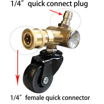 Aukšto slėgio automobilių važiuoklių valymo įrenginys su 16 colių dvigubos funkcijos važiuoklės antgaliu ir vandens šluota, 4000 PSI