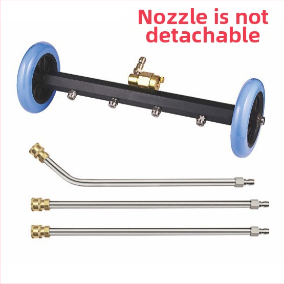 Aukšto slėgio automobilių važiuoklių valymo įrenginys su 16 colių dvigubos funkcijos važiuoklės antgaliu ir vandens šluota, 4000 PSI