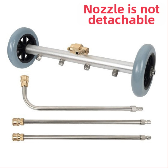 Aukšto slėgio automobilių važiuoklių valymo įrenginys su 16 colių dvigubos funkcijos važiuoklės antgaliu ir vandens šluota, 4000 PSI