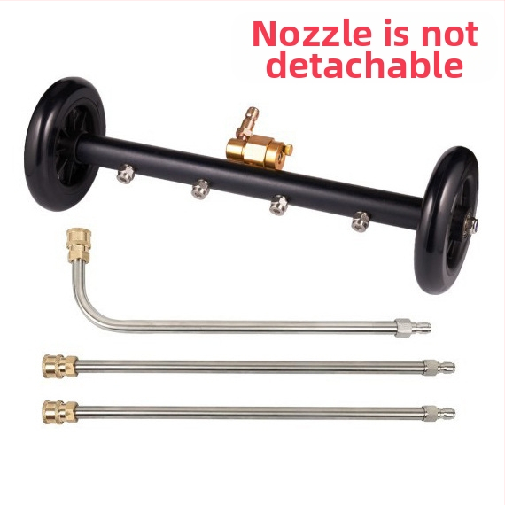 Aukšto slėgio automobilių važiuoklių valymo įrenginys su 16 colių dvigubos funkcijos važiuoklės antgaliu ir vandens šluota, 4000 PSI