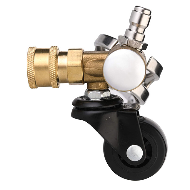 Aukšto slėgio automobilių važiuoklių valymo įrenginys su 16 colių dvigubos funkcijos važiuoklės antgaliu ir vandens šluota, 4000 PSI