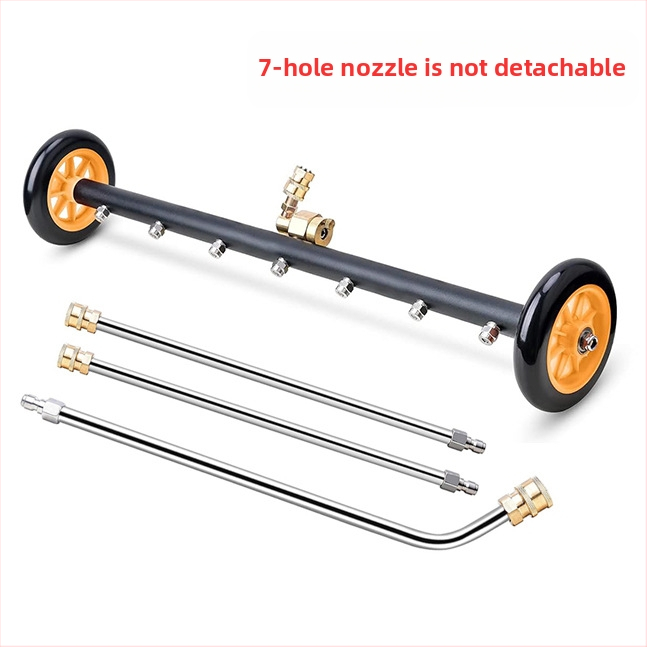 Aukšto slėgio automobilių važiuoklių valymo įrenginys su 16 colių dvigubos funkcijos važiuoklės antgaliu ir vandens šluota, 4000 PSI