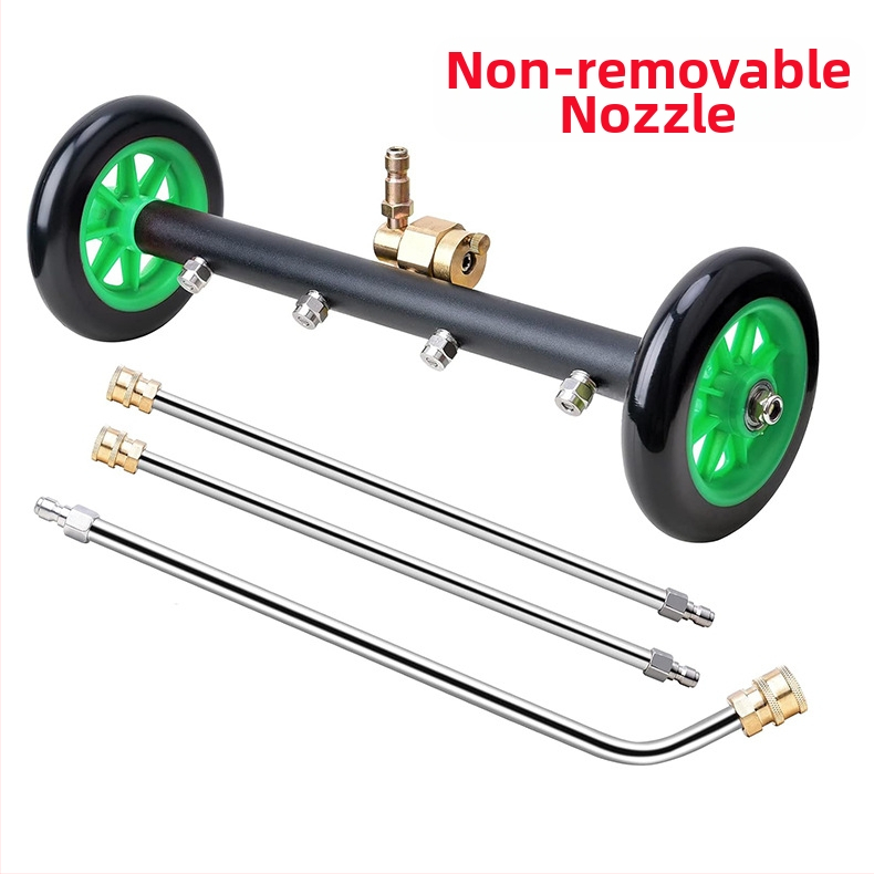 Aukšto slėgio automobilių važiuoklių valymo įrenginys su 16 colių dvigubos funkcijos važiuoklės antgaliu ir vandens šluota, 4000 PSI