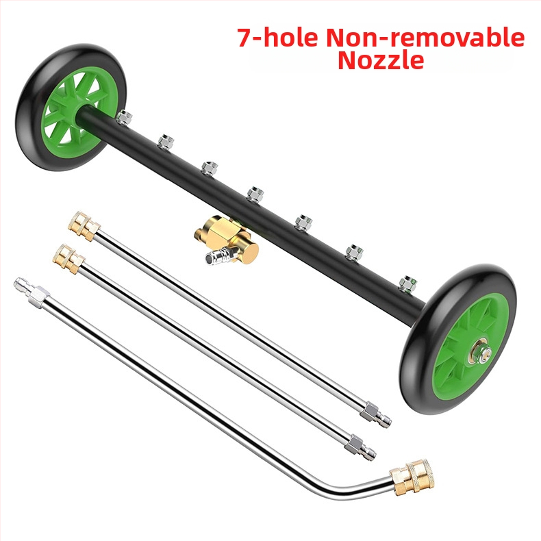 Aukšto slėgio automobilių važiuoklių valymo įrenginys su 16 colių dvigubos funkcijos važiuoklės antgaliu ir vandens šluota, 4000 PSI