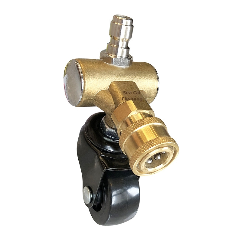 Трансгранична почистваща машина за пътнотранспортно шаси с високо налягане, 16-инчова двуфункционална дюза за шаси, водна метла 4000 PSI