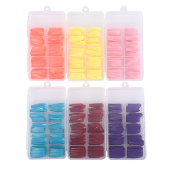 Punane ühevärviline balletisoomus 100 lk, karp pikk, punane, lilla, trapetsikujuline, kirstuga kunstküüned