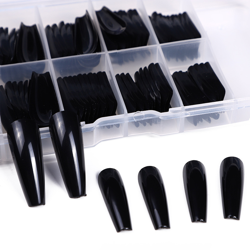 Punane ühevärviline balletisoomus 100 lk, karp pikk, punane, lilla, trapetsikujuline, kirstuga kunstküüned