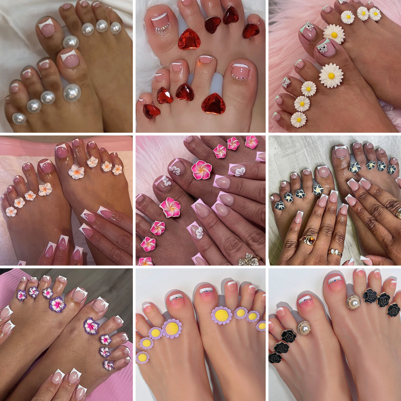 Jaapani stiilis küünekunsti silikoonist sõrmejagaja varvaste jagaja karikakrakujulise veepiisaga kividega küünetööriist varvaste jagaja