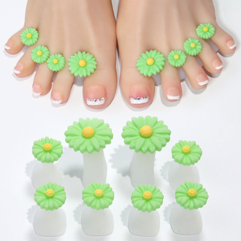 Jaapani stiilis küünekunsti silikoonist sõrmejagaja varvaste jagaja karikakrakujulise veepiisaga kividega küünetööriist varvaste jagaja