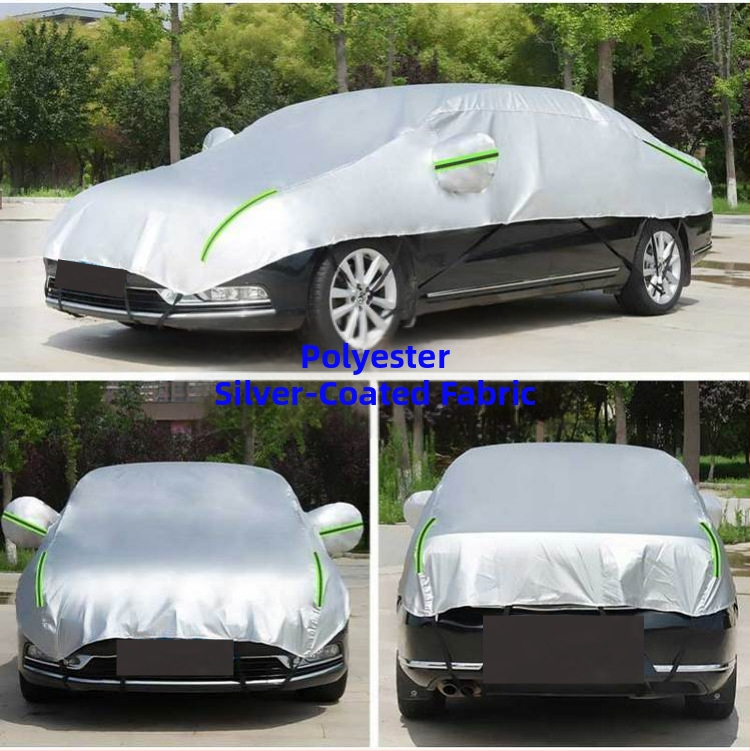 190t poliestera tafts 210D Oksfordas audums automašīnas pusapvalks automašīnas pārsegs automašīnas pārsegs saulessargs vējstikla pārsegs aizsardzība pret sauli un siltumizolācija