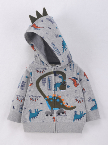 Tehase piiriülene uus unisex laste kampsun kevadel ja sügisel lastele lääne stiilis vabaaja kapuutsiga särk, beebijakk