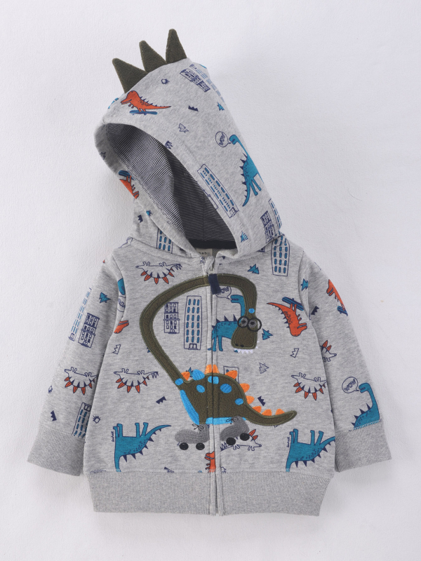 Tehase piiriülene uus unisex laste kampsun kevadel ja sügisel lastele lääne stiilis vabaaja kapuutsiga särk, beebijakk