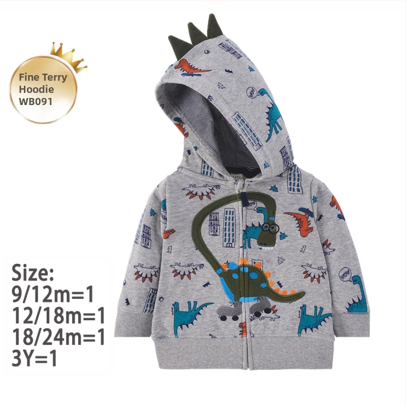 Tehase piiriülene uus unisex laste kampsun kevadel ja sügisel lastele lääne stiilis vabaaja kapuutsiga särk, beebijakk