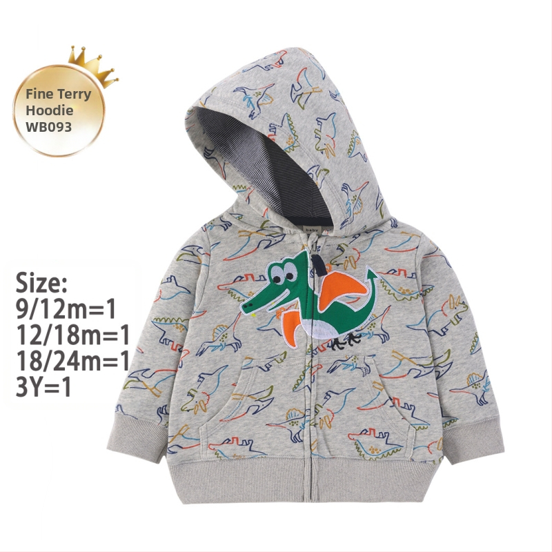 Tehase piiriülene uus unisex laste kampsun kevadel ja sügisel lastele lääne stiilis vabaaja kapuutsiga särk, beebijakk