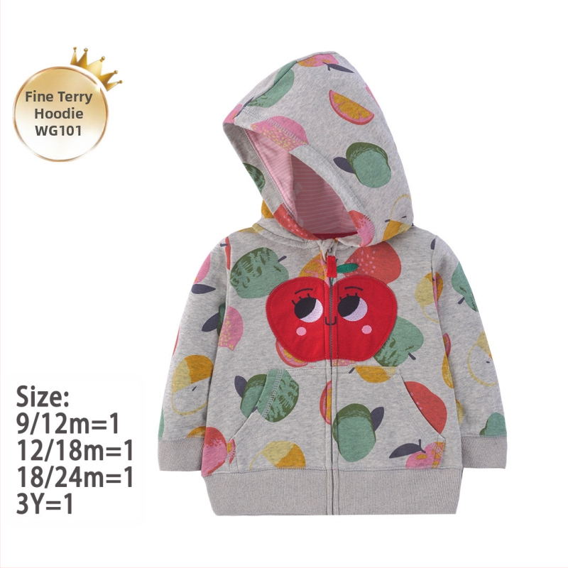 Tehase piiriülene uus unisex laste kampsun kevadel ja sügisel lastele lääne stiilis vabaaja kapuutsiga särk, beebijakk