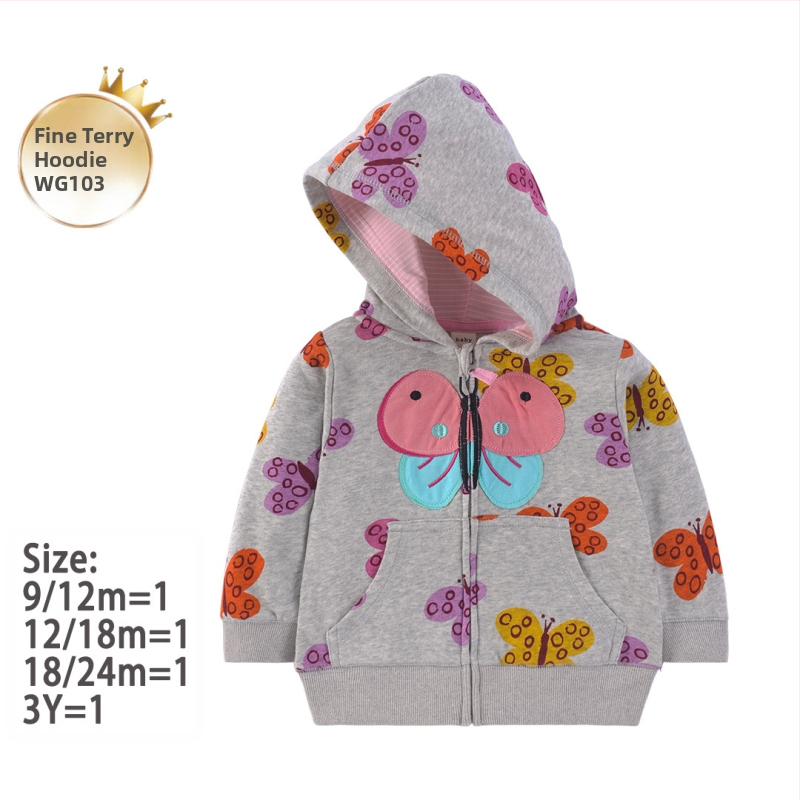 Tehase piiriülene uus unisex laste kampsun kevadel ja sügisel lastele lääne stiilis vabaaja kapuutsiga särk, beebijakk