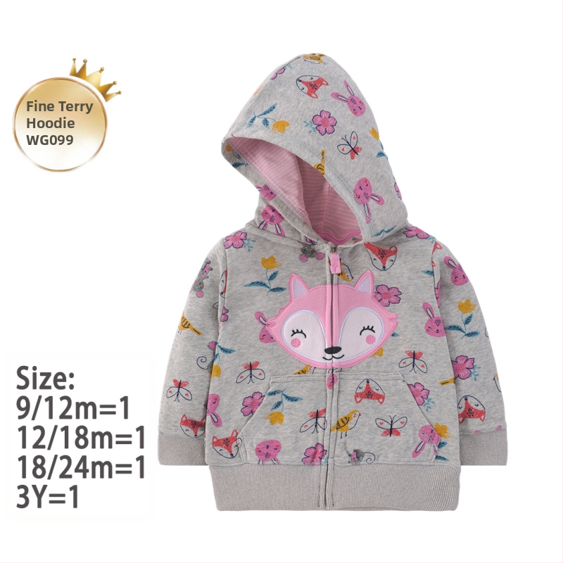 Tehase piiriülene uus unisex laste kampsun kevadel ja sügisel lastele lääne stiilis vabaaja kapuutsiga särk, beebijakk