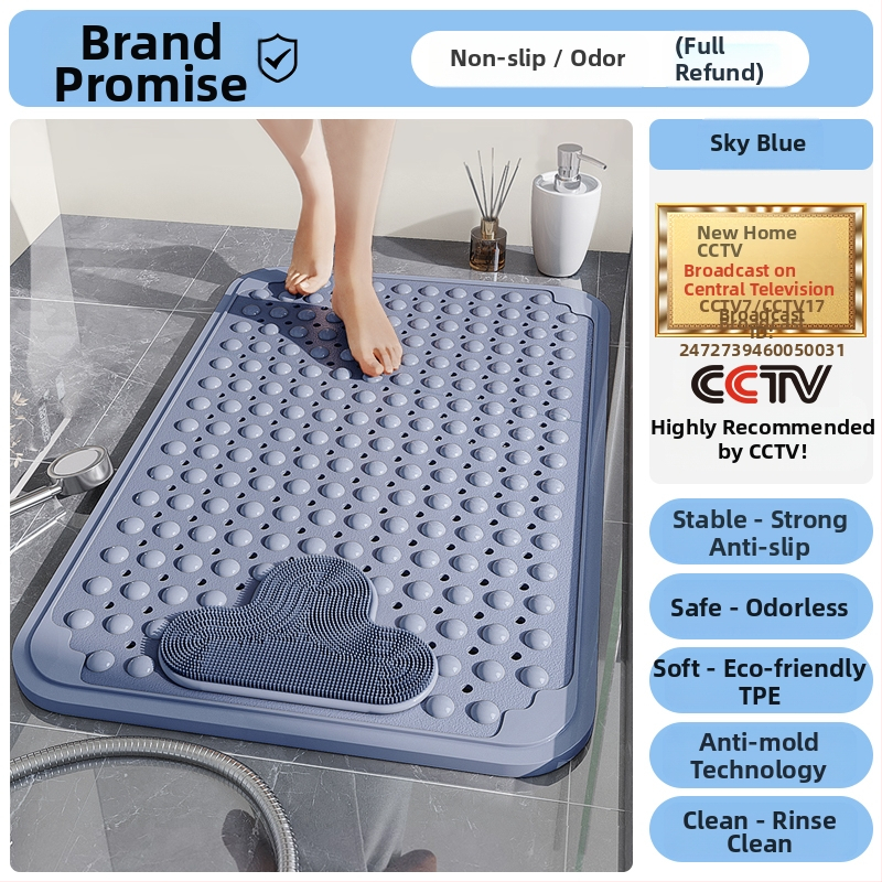 Vannitoa libisemisvastane matt, duširuum, vannitoamatt, laste kukkumisvastane jalamatt, massaažipõrandamatt