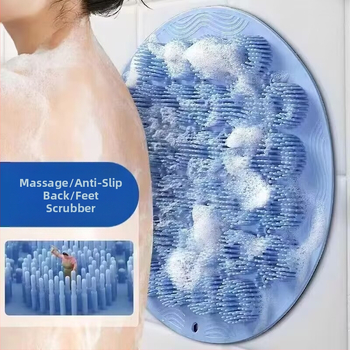 Silikoonist vannimatt laiskadele inimestele selja hõõrumiseks abi küsimata, vannimassaaži selja hõõrumismatt, iminapaga seinamatt jalale