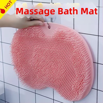 Silikoonist vannimatt laiskadele inimestele selja hõõrumiseks abi küsimata, vannimassaaži selja hõõrumismatt, iminapaga seinamatt jalale